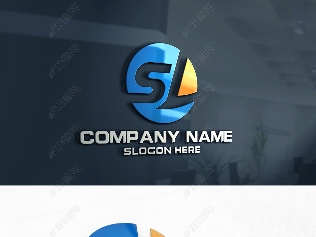 原创sl字母logo设计企业标志设计版权可商用