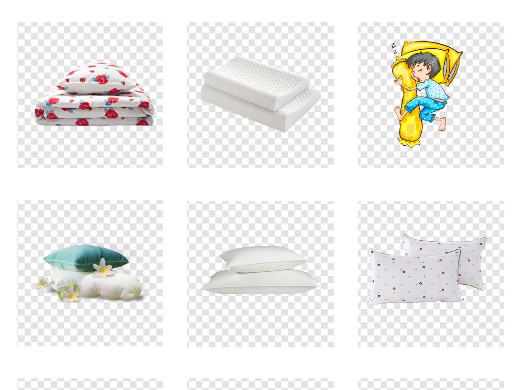 枕芯枕头家纺用品png免抠素材图片_模板下载(21.44mb)_居家物品大全_生活