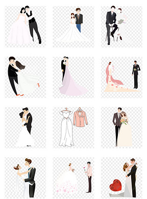 简笔画大全人物婚纱_人物简笔画图片大全(2)