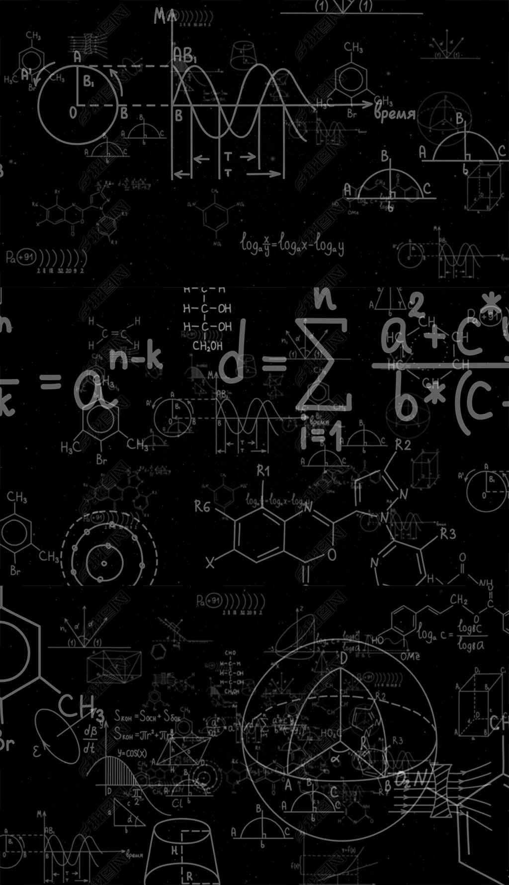 4K化学公式背景