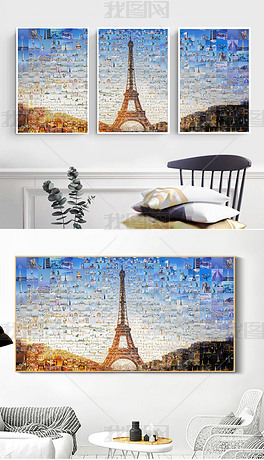 灯光画装饰画背景墙 center