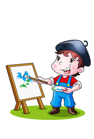 小画家卡通设计