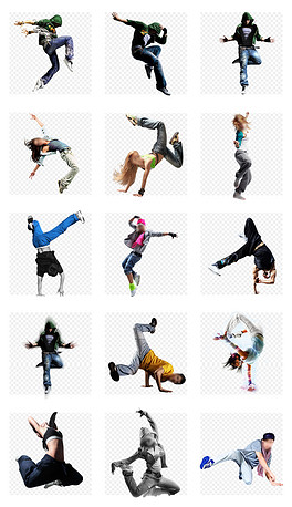 2018世界杯踢足球运动人物彩色剪影海报