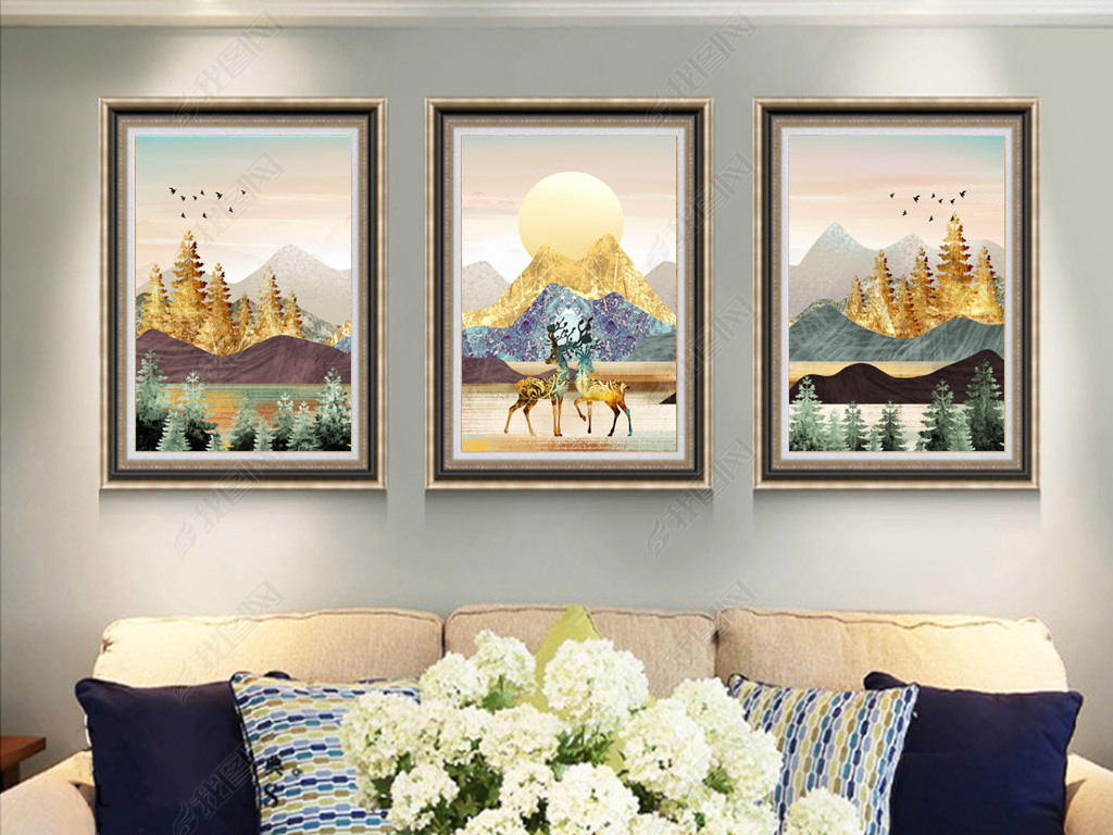 装饰画简单方便安装 jpg