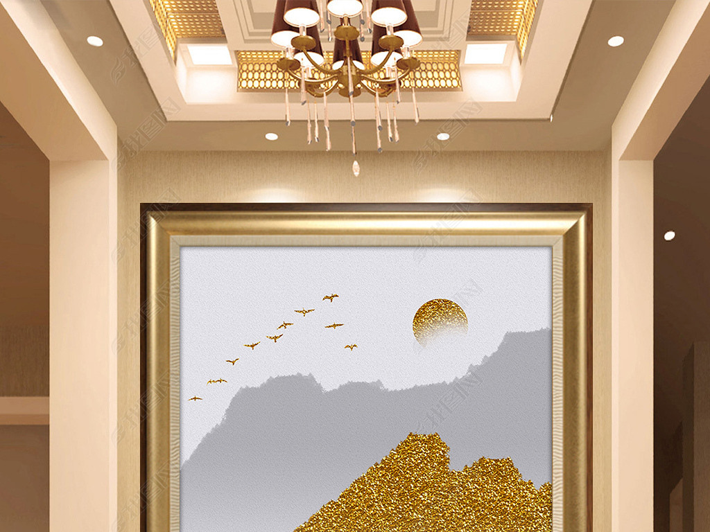 装饰画客厅玄关 jpg