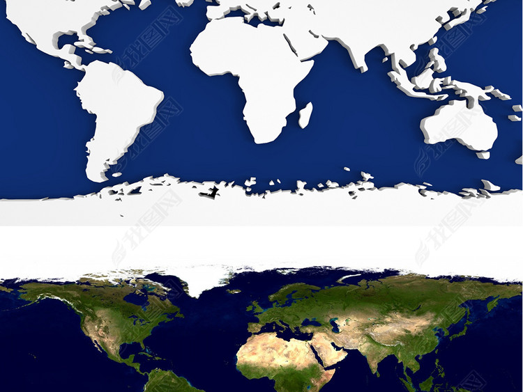 世界地图rhino犀牛模型下载
