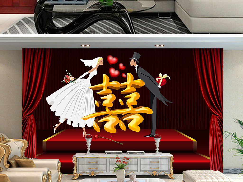 婚纱形象墙_动漫婚纱情侣头像