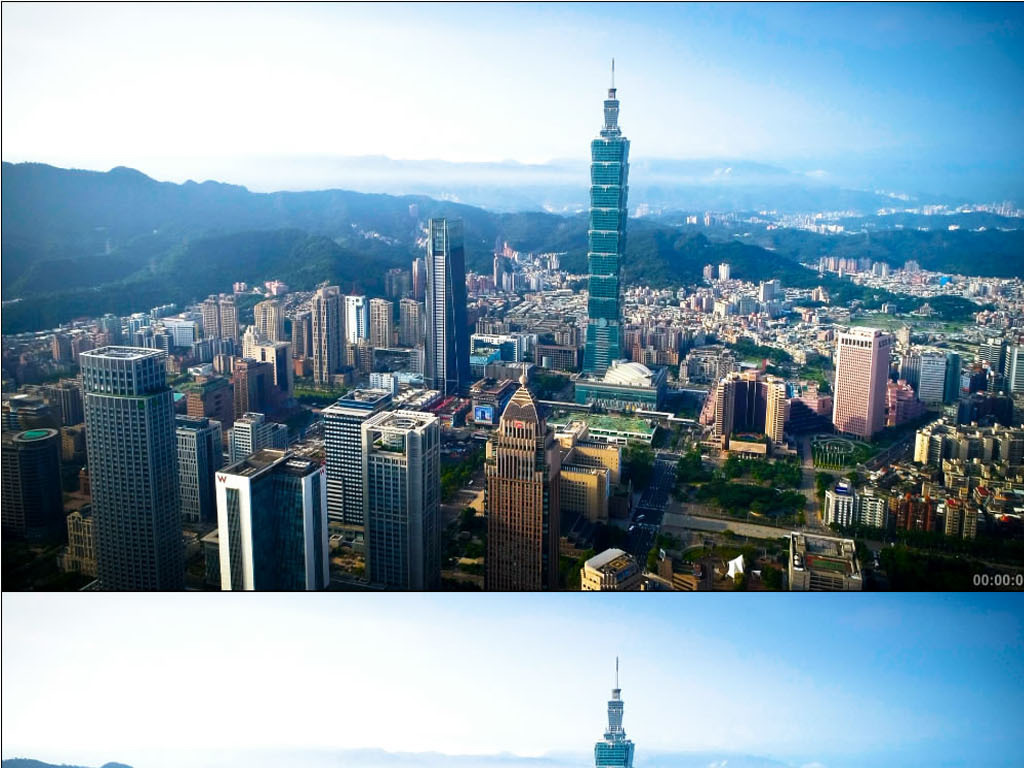 实拍台北台湾101大楼宝岛地标建宣传片