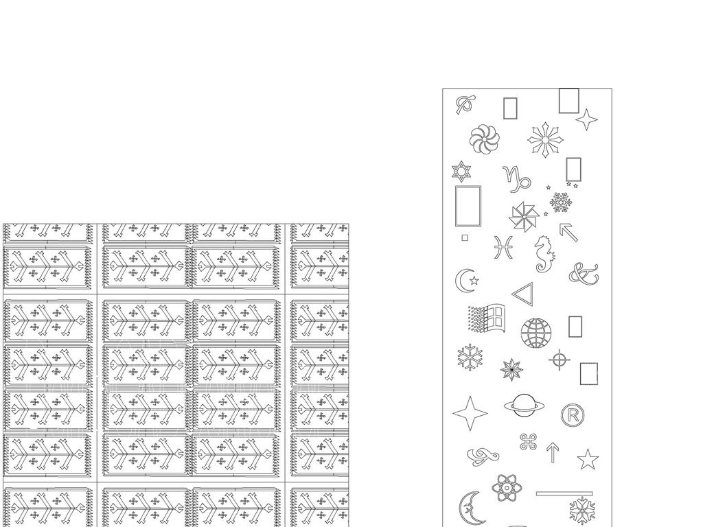 家百福纹底格式套图CAD字体图dxf纹路越南cad背景库图片