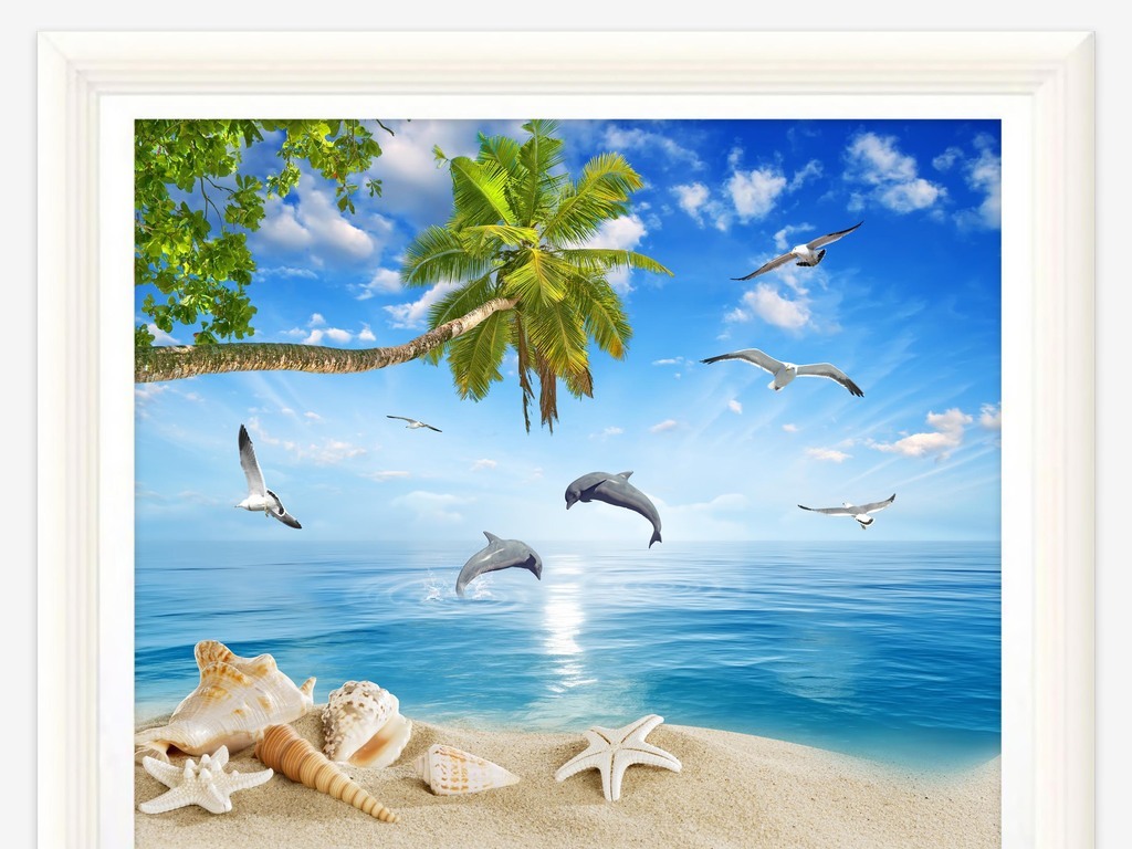 【本作品下载内容为:"夏日海景海豚湾浪漫风景画客厅电视背景墙"模板,其他内容仅为参考,如需印刷成实物请先认真校稿,避免造成不必要的经济损失。】 【注意】作品授权不包含作品中使用到的字体和摄影图,下载作品后请自行替换。 【声明】未经权利人许可,任何人不得随意使用本网站的原创作品(含预览图),否则将按照我国著作权法的相关规定被要求承担最高达50万元人民币的赔偿责任。所有作品均是用户自行上传分享并拥有版权或使用权,仅供网友学习交流,未经上传用户授权,请勿作他用。