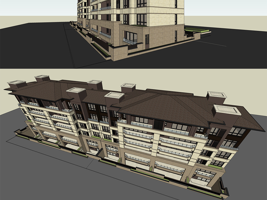 欧式建筑小区景观新古典建筑住宅小区花园现代建筑高层高层建筑建筑