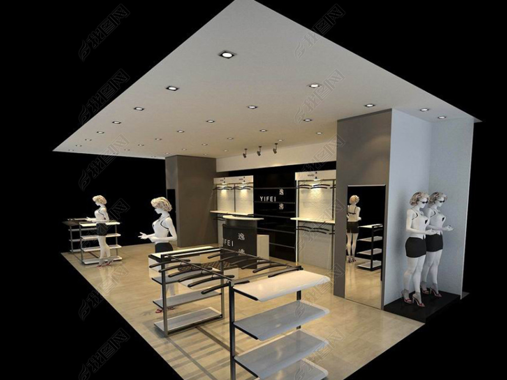 内衣店3d_内衣店