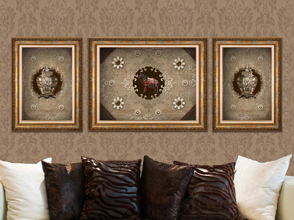 装饰画挂墙套装 jpg