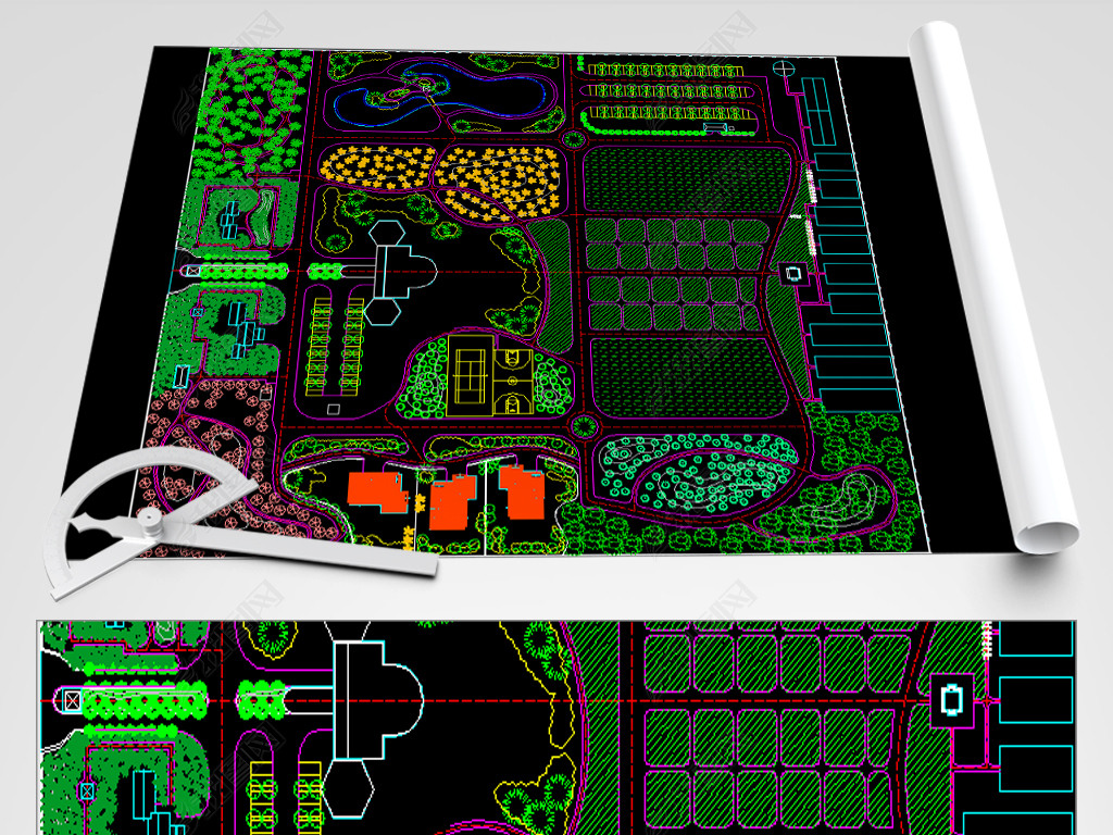 农家乐规划设计cad施工图
