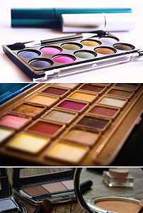 大气时尚美容彩妆化妆口红促销海报背景图