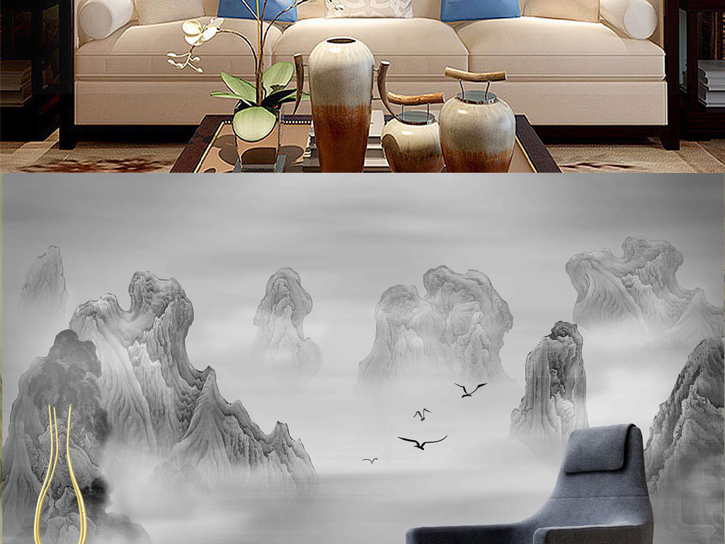 山水屏风效果图片 18673882-c80bca697af3ab4af0bd15f2ab0b6144-2.jpg