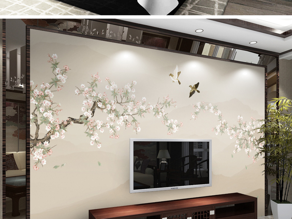 装饰画挂墙效果图 jpg