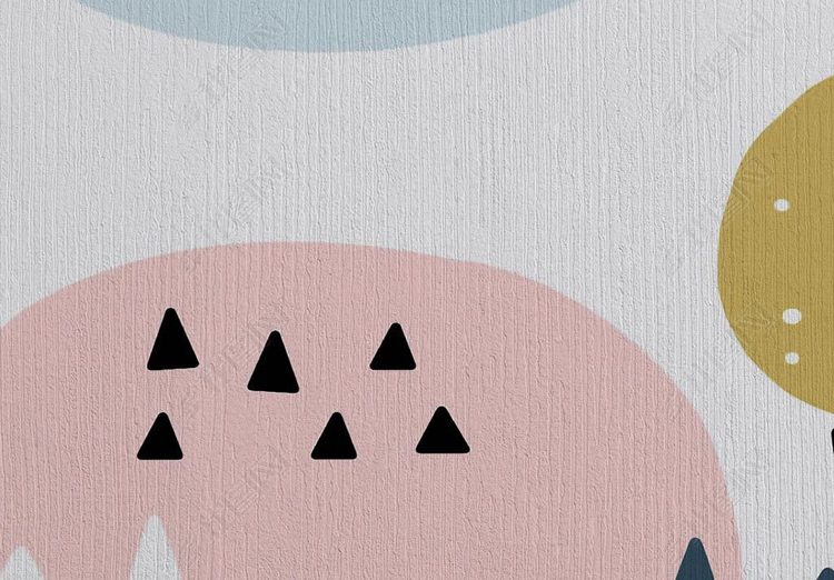 儿童房可爱花卉英文瑜伽垫床边地毯