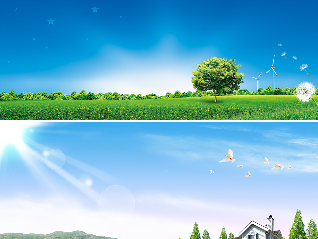 【本作品下载内容为:"绿色环保创卫风景蓝天白云草地海报banner背景"模板,其他内容仅为参考,如需印刷成实物请先认真校稿,避免造成不必要的经济损失。】 【注意】作品授权不包含作品中使用到的字体和摄影图,下载作品后请自行替换。 【声明】未经权利人许可,任何人不得随意使用本网站的原创作品(含预览图),否则将按照我国著作权法的相关规定被要求承担最高达50万元人民币的赔偿责任。所有作品均是用户自行上传分享并拥有版权或使用权,仅供网友学习交流,未经上传用户授权,请勿作他用。