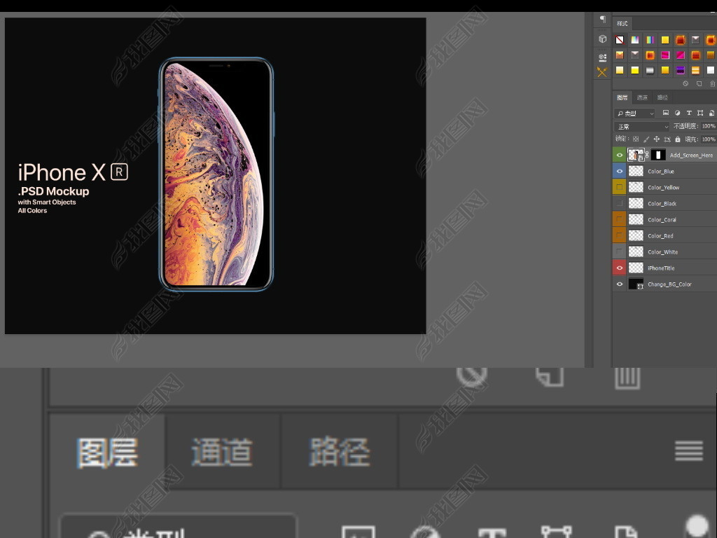 iPhoneXRɫģͼ