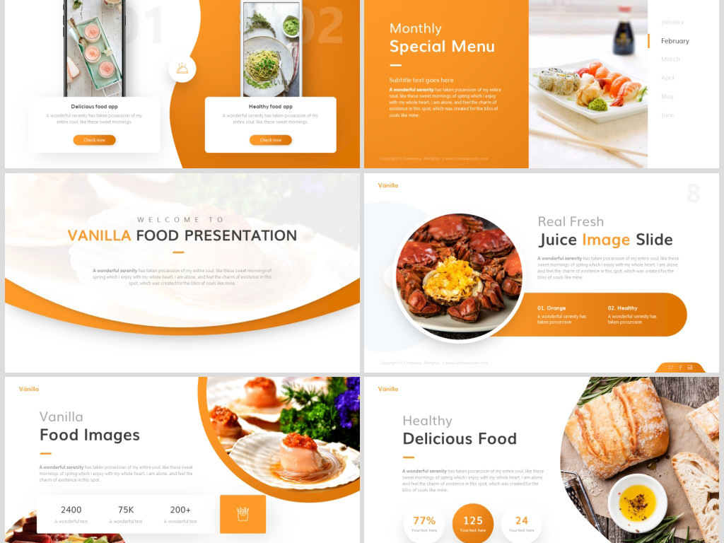 美食餐饮品牌宣传介绍PPT模板