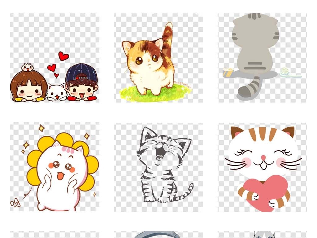 卡通手绘可爱小猫咪动物宠物海报图片素材_皮皮网 卡通手绘可爱小猫咪动物宠物海报图片素材