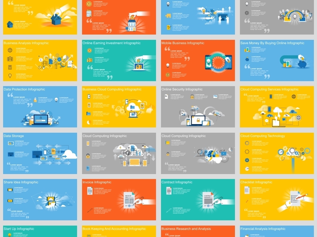 卡通人物插图PPT模板1