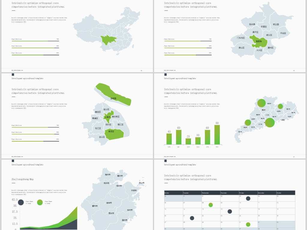 全新智慧农业现代农业技术推广报告工作总结P