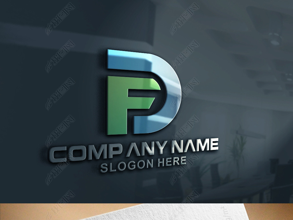 原创fd字母公司企业logo设计版权可商用