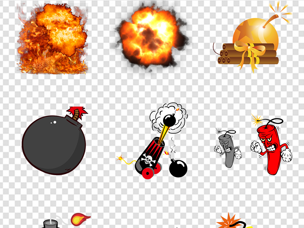 中国四大发明火药炸弹火药PNG素材