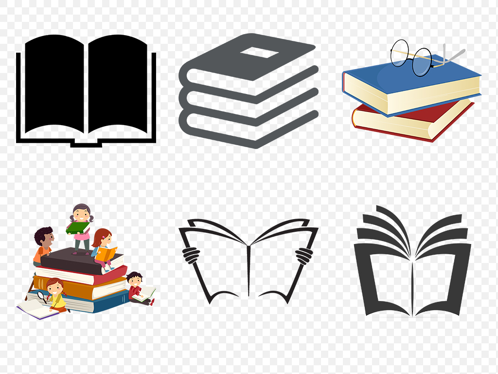 卡通翻开的书本儿童读书阅读看书海报素材背景