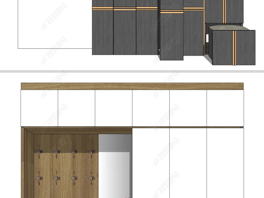 入户玄关柜图纸 jpg