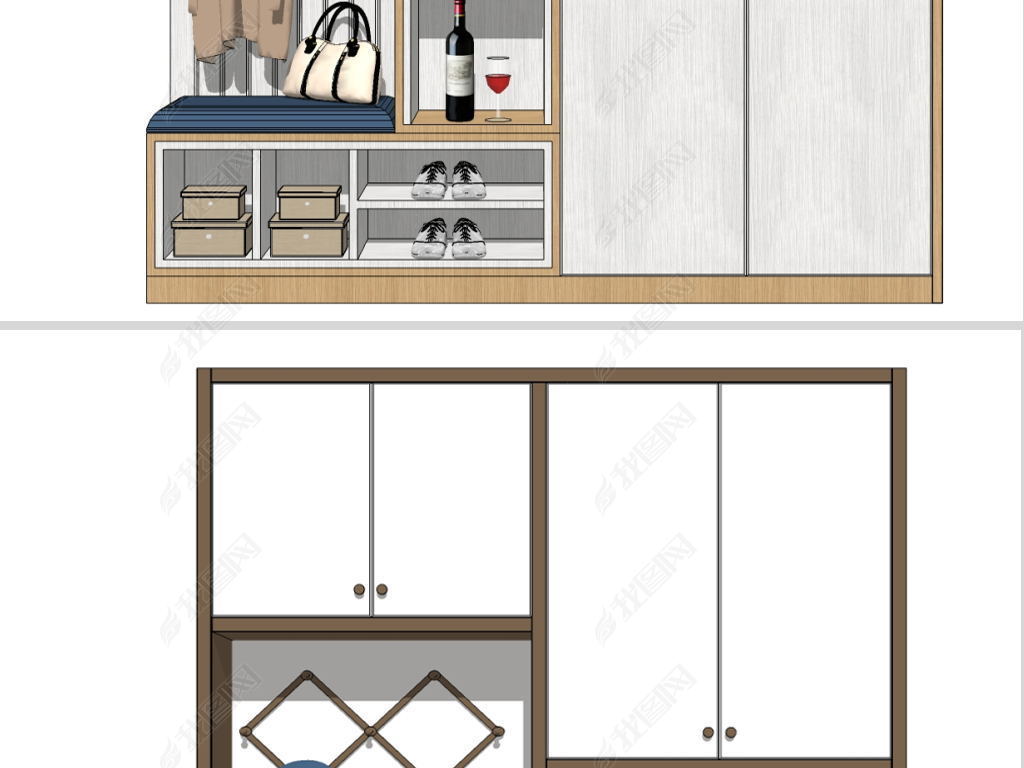 入户玄关柜图纸 jpg