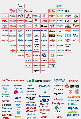 矢量电子产品家用电器品牌标志企业LOGO文件
