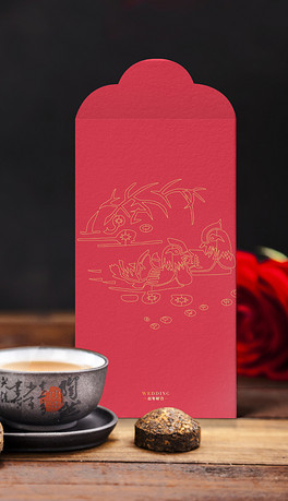 2019猪年春节新年结婚年会红包烫金红包