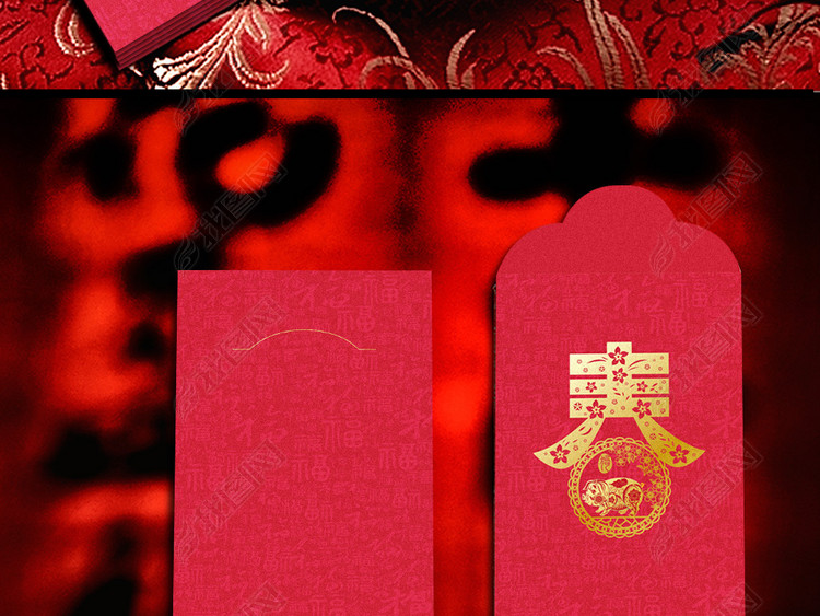 2019猪年洋气红包礼金专用红包可修改