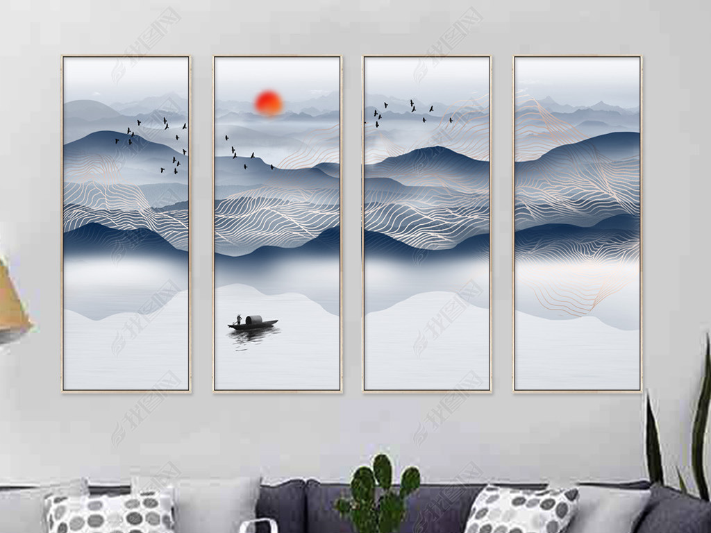 沙发背景墙装饰画怎么做 jpg