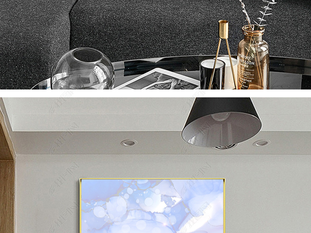 装饰画客厅高级感抽象 jpg