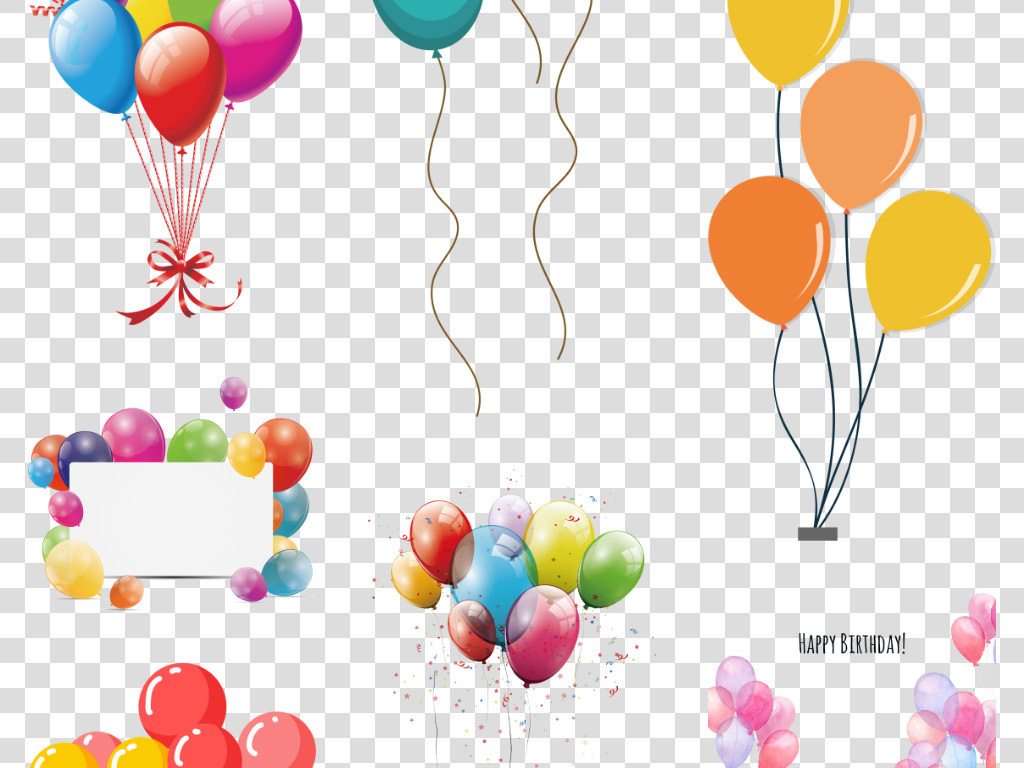 创意卡通气球图片大全png免抠元素背景