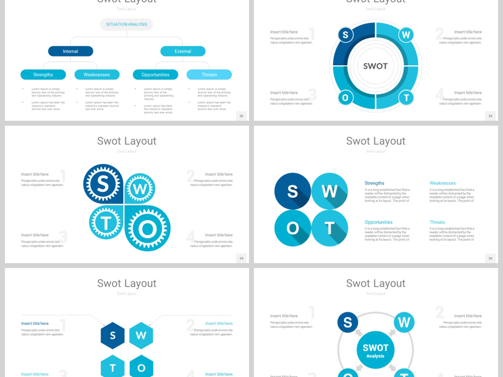 SWOT分析ppt模板企业案例模型分析法
