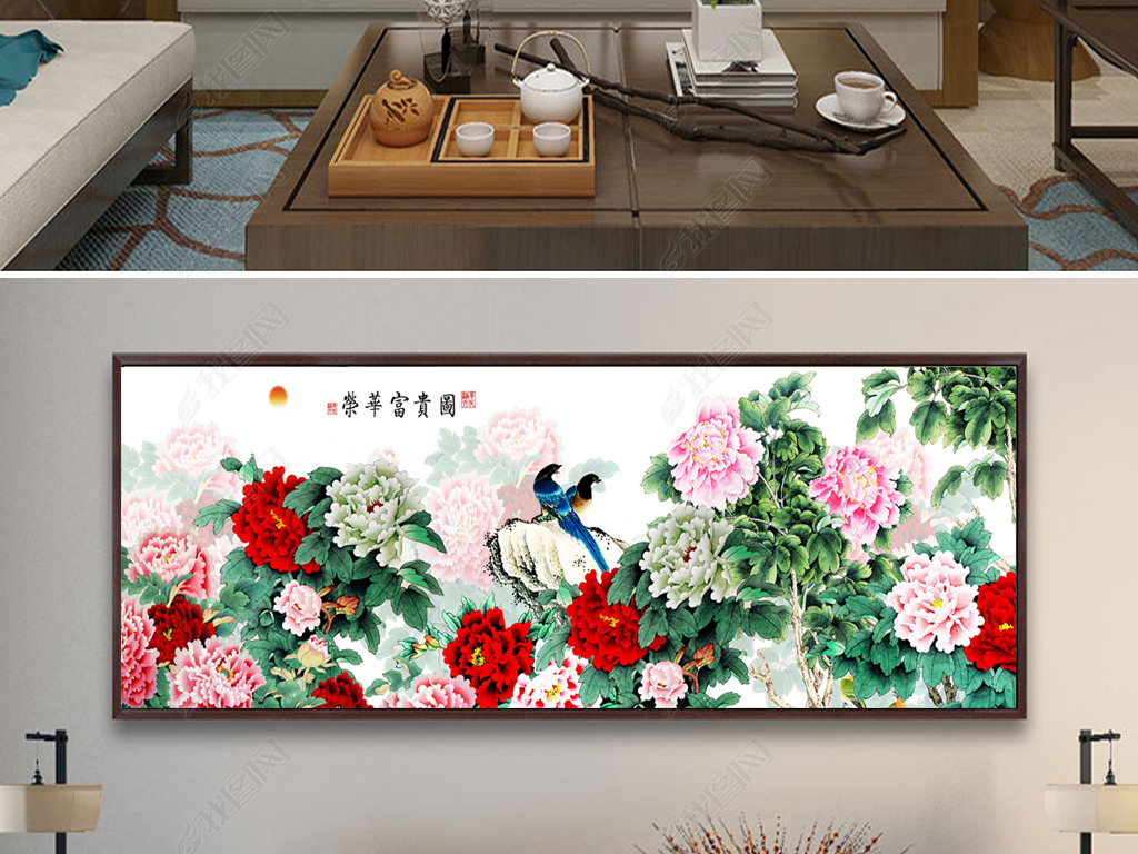 装饰画怎么挂墙上图解 jpg