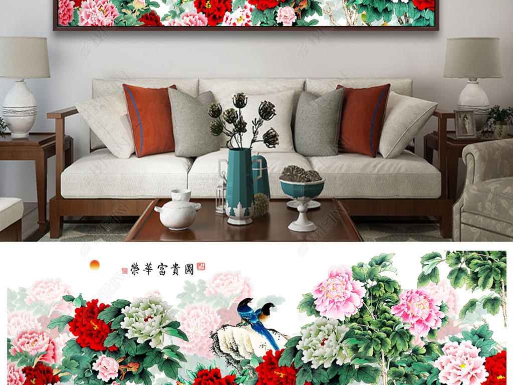 装饰画怎么挂墙上图解 jpg