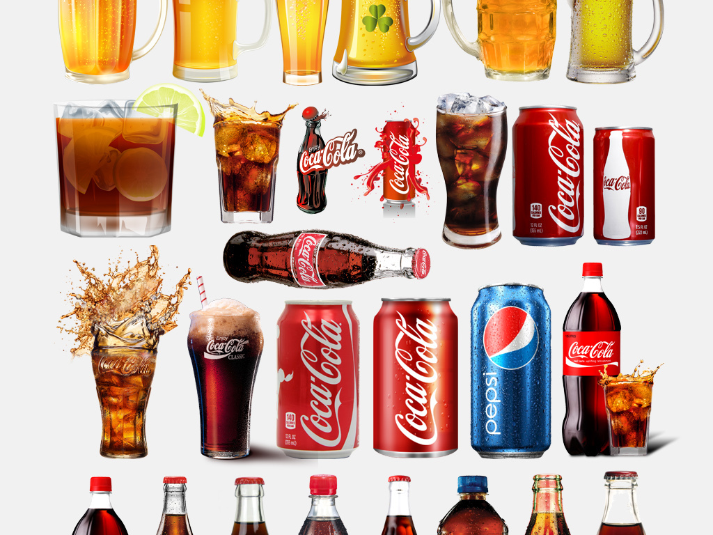 啤酒可乐酒水饮料PSD抠图文件