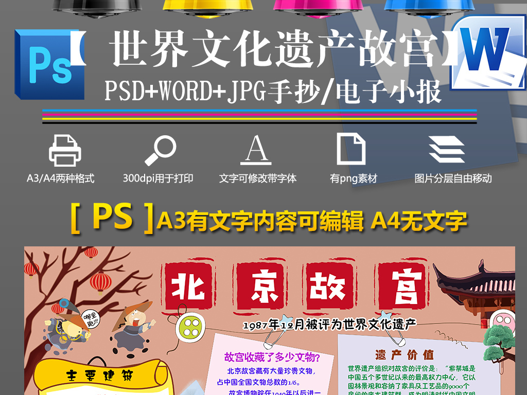 psword北京故宫小报中国世界文化遗产旅游手