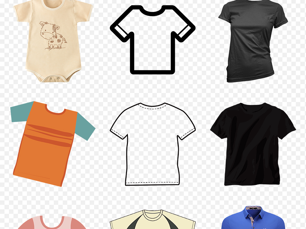 服装企业文化T恤短袖白色衣服海报素材背景图