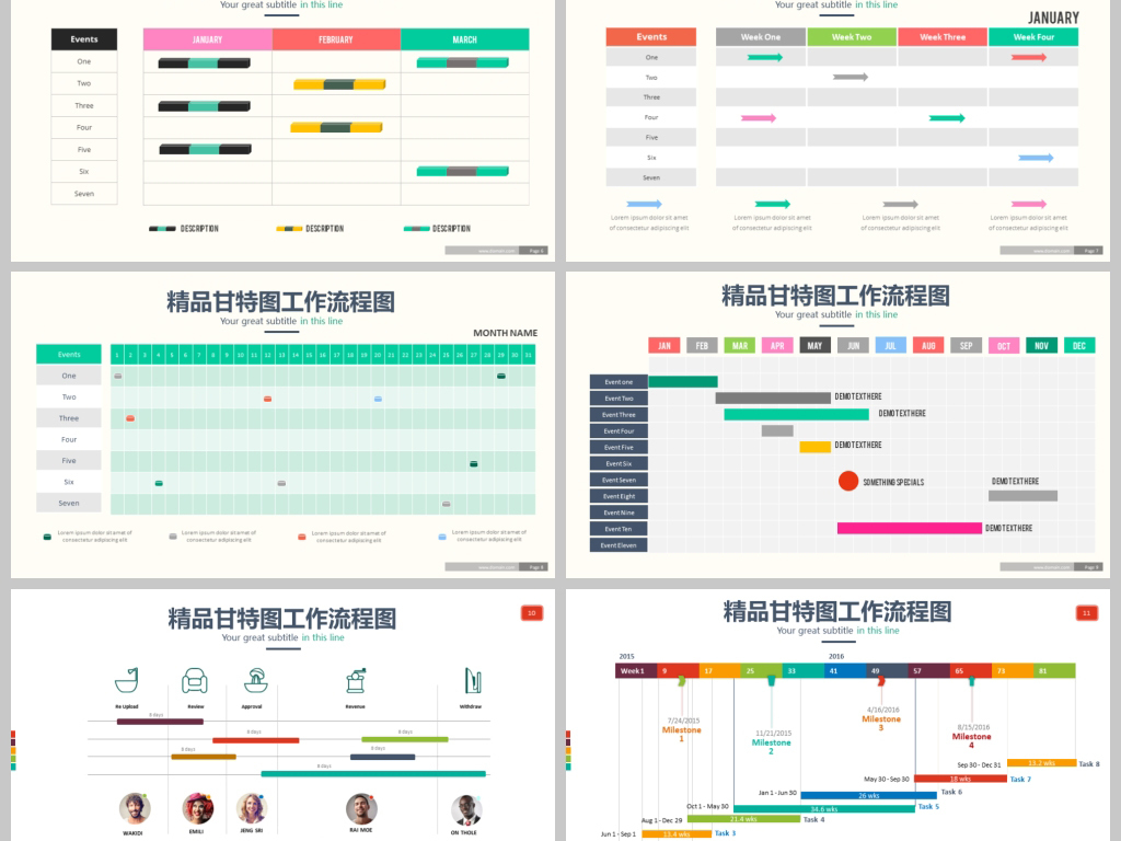 甘特图工作进度项目进度工作安排