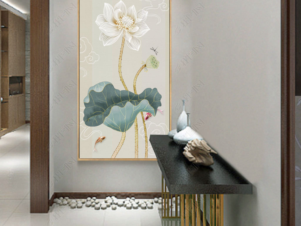 装饰画挂墙效果图 jpg