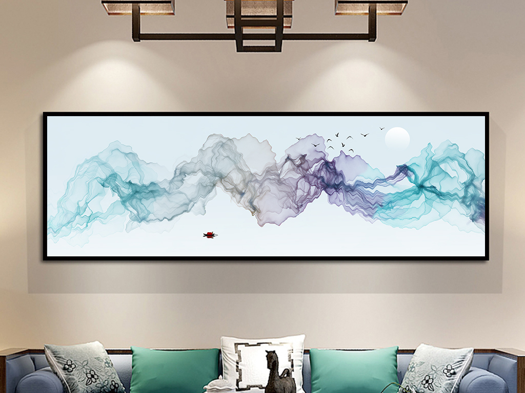 沙发背景墙装饰画山水 18917720-34f5680ee81717384a2867a17b39031f-0.jpg