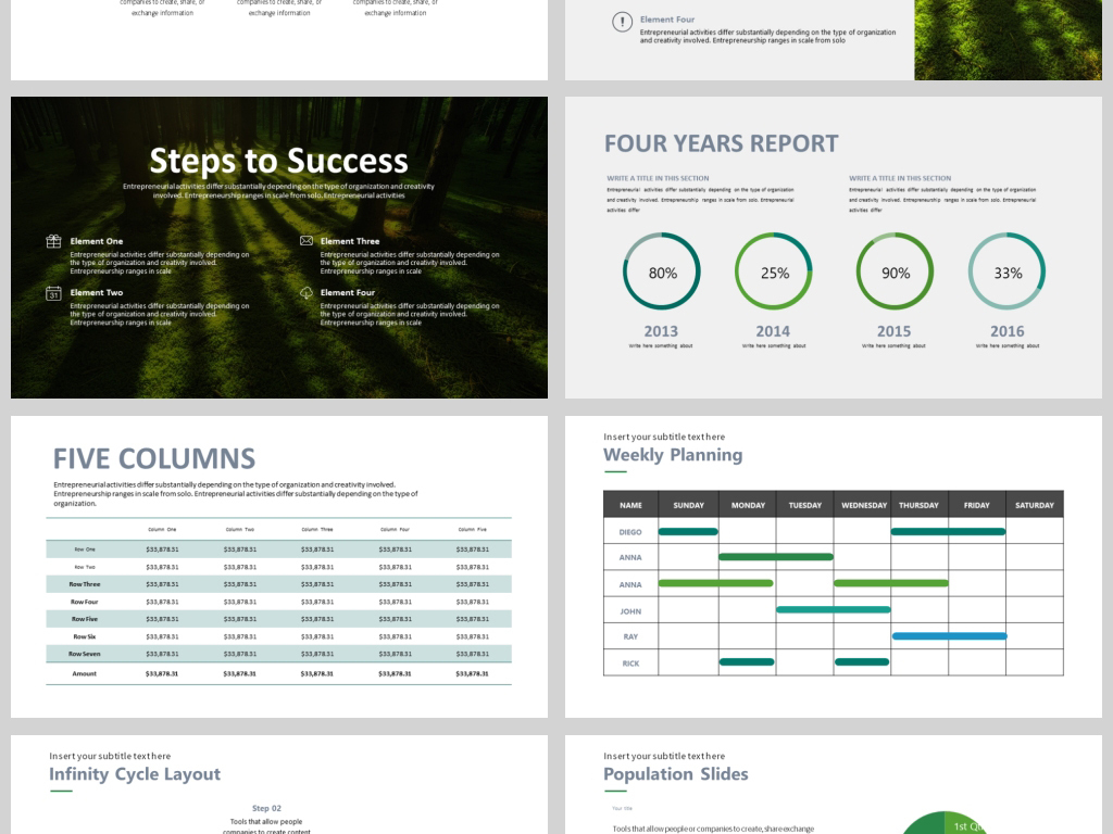 环保组织营销活动策划书方案商务PPT模板