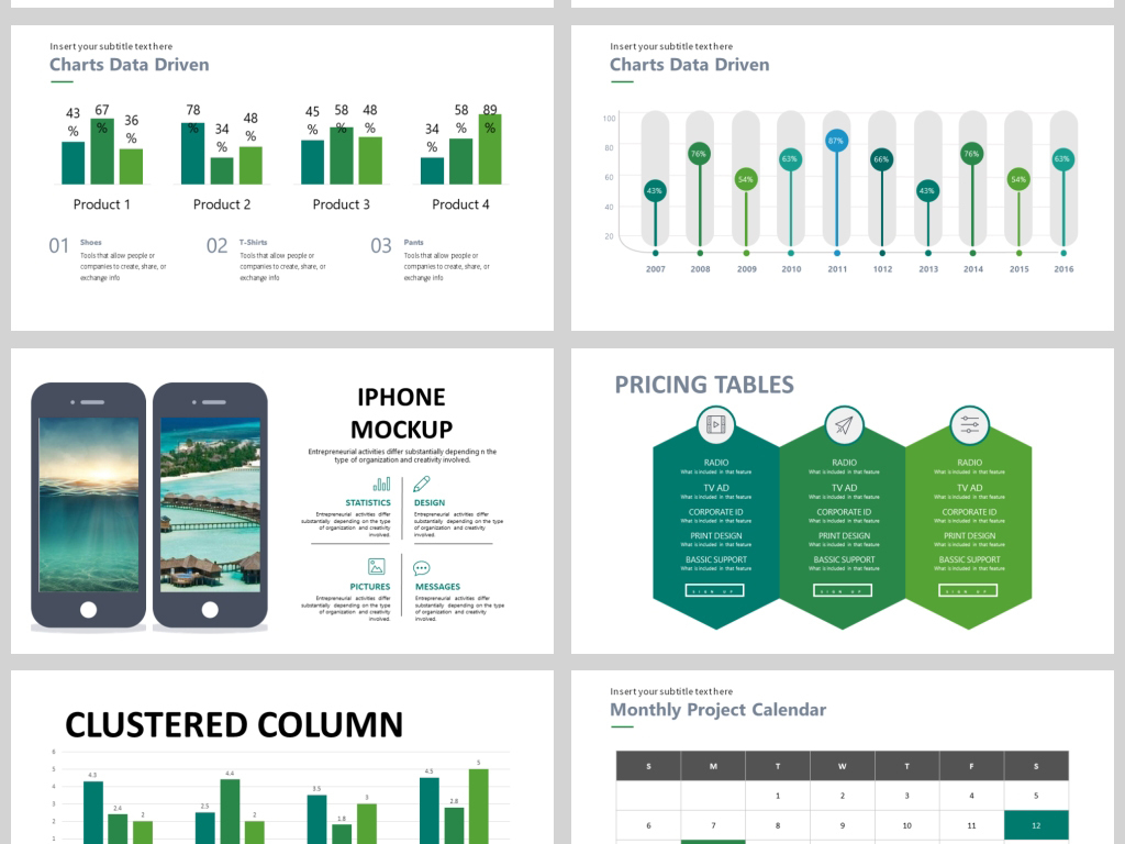 环保组织营销活动策划书方案商务PPT模板